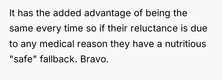 It has the added advantage of being the same every...