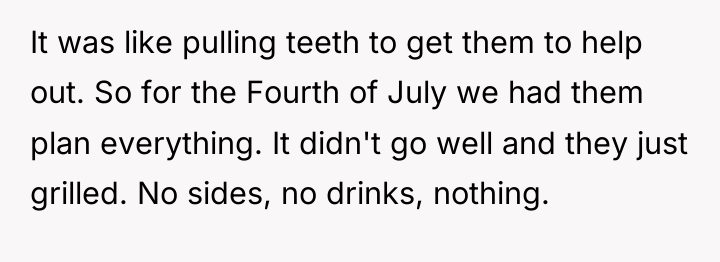 It was like pulling teeth to get them to help...