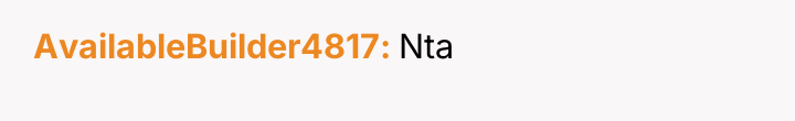 AvailableBuilder4817 Nta