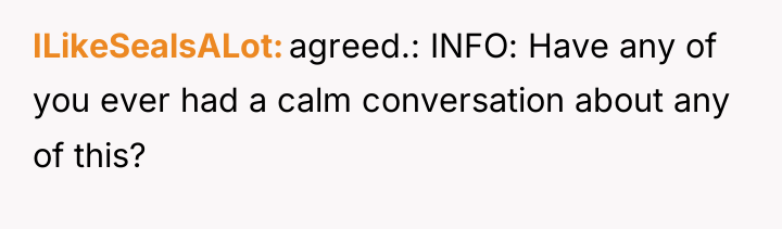 ILikeSealsALot agreed.: INFO: Have any of you ever had a...