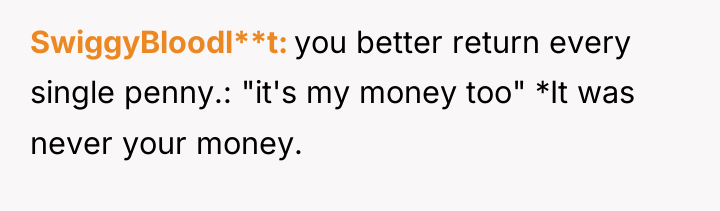 SwiggyBloodl**t you better return every single penny.: "it's my money...