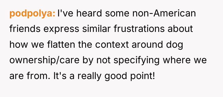 podpolya I've heard some non-American friends express similar frustrations about...