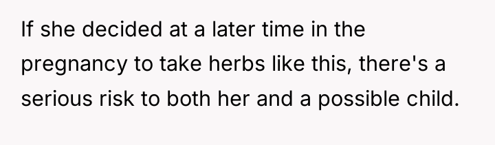 If she decided at a later time in the pregnancy...