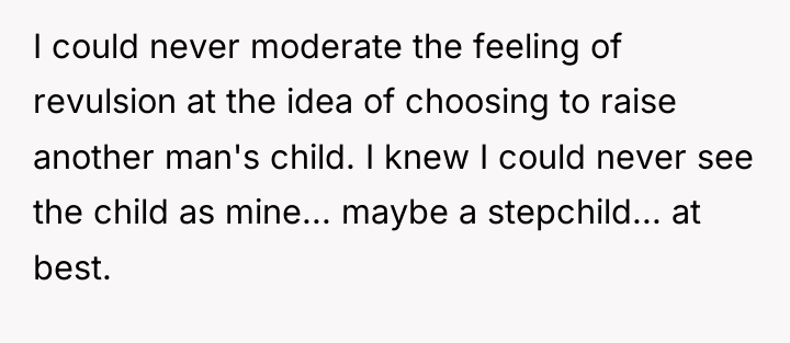 I could never moderate the feeling of revulsion at the...