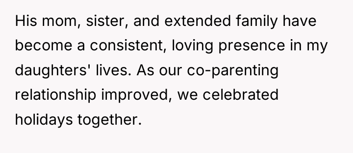 His mom, sister, and extended family have become a consistent,...