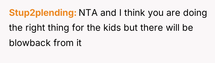 Stup2plending NTA and I think you are doing the right...