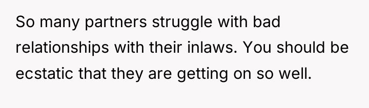 So many partners struggle with bad relationships with their inlaws....