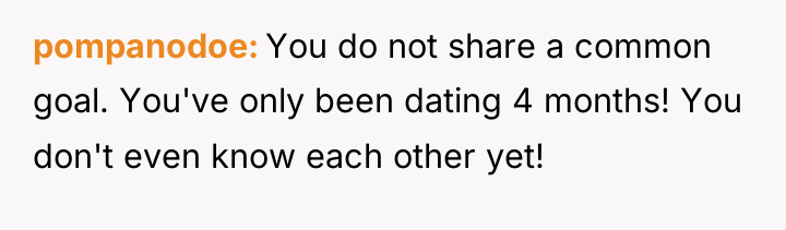 pompanodoe You do not share a common goal. You've only...