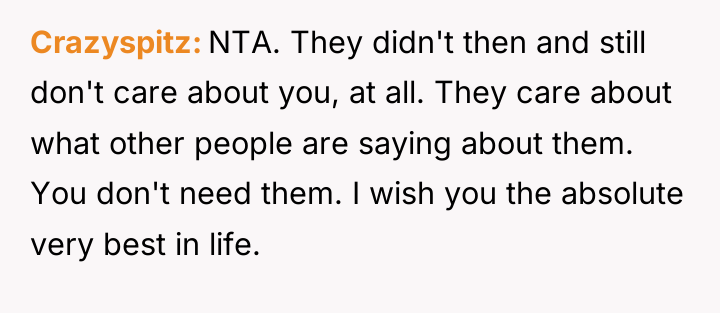 Crazyspitz NTA. They didn't then and still don't care about...