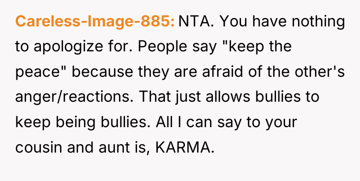 Careless-Image-885 NTA. You have nothing to apologize for. People say...