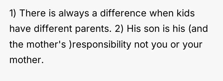 1) There is always a difference when kids have different...