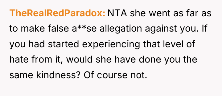 TheRealRedParadox NTA she went as far as to make false...