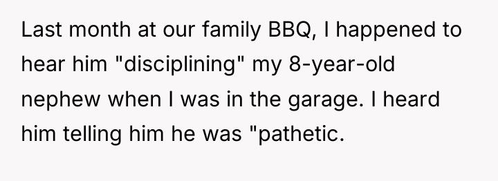 Last month at our family BBQ, I happened to hear...