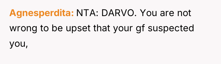 Agnesperdita NTA: DARVO. You are not wrong to be upset...