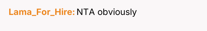 Lama_For_Hire NTA obviously