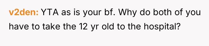 v2den YTA as is your bf. Why do both of...