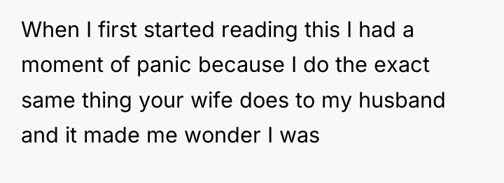 When I first started reading this I had a moment...