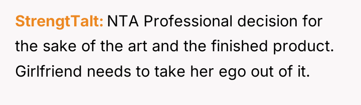 StrengtTalt NTA Professional decision for the sake of the art...
