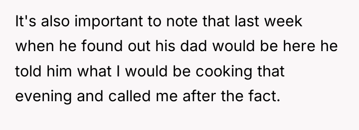 It's also important to note that last week when he...