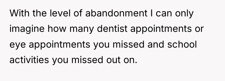 With the level of abandonment I can only imagine how...