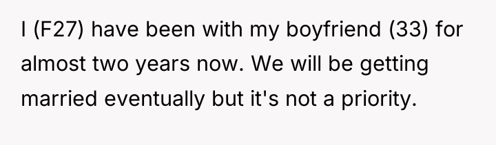 I (F27) have been with my boyfriend (33) for almost...