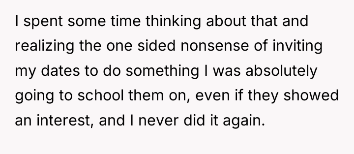 I spent some time thinking about that and realizing the...