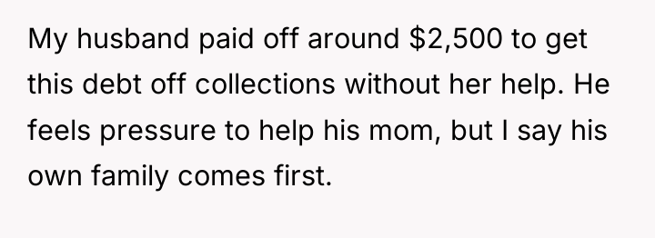 My husband paid off around $2,500 to get this debt...