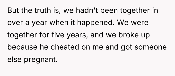But the truth is, we hadn't been together in over...