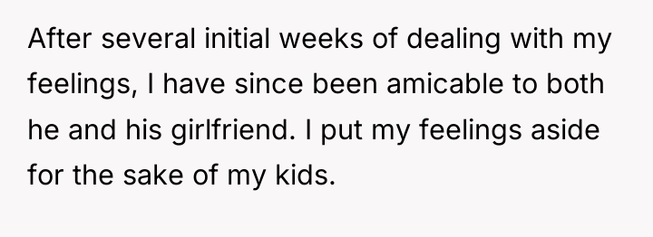 After several initial weeks of dealing with my feelings, I...