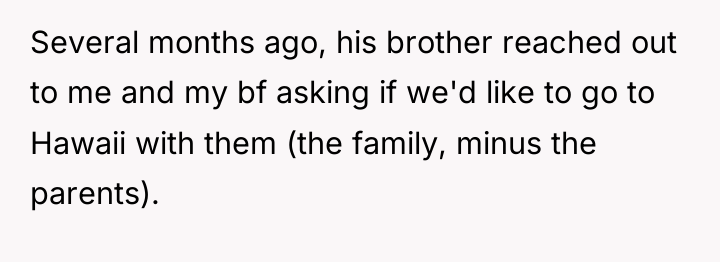 Several months ago, his brother reached out to me and...