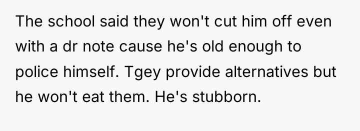 The school said they won't cut him off even with...