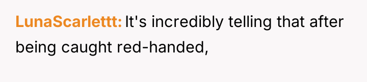 LunaScarlettt It's incredibly telling that after being caught red-handed,