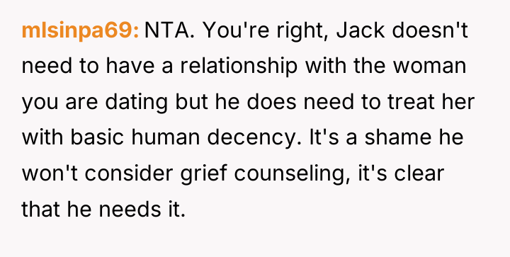 mlsinpa69 NTA. You're right, Jack doesn't need to have a...