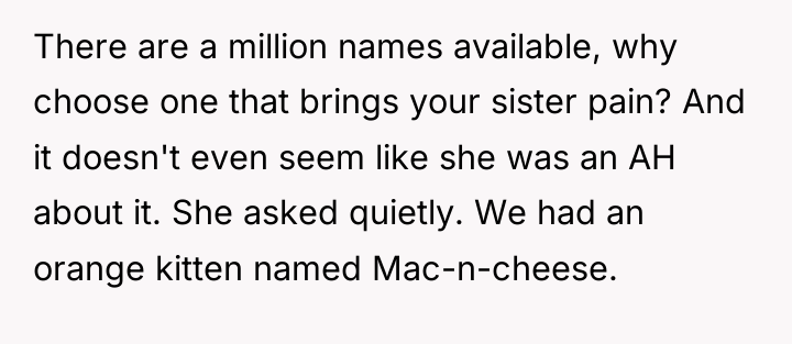 There are a million names available, why choose one that...