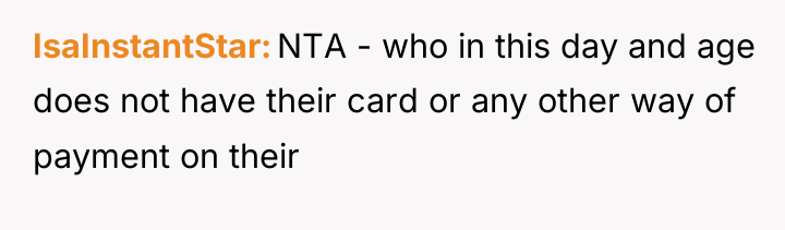 IsaInstantStar NTA - who in this day and age does...