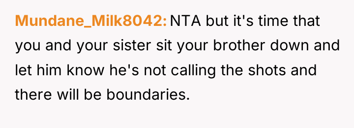 Mundane_Milk8042 NTA but it's time that you and your sister...