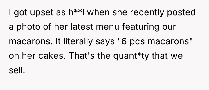 I got upset as h**l when she recently posted a...