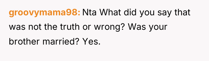groovymama98 Nta What did you say that was not the...