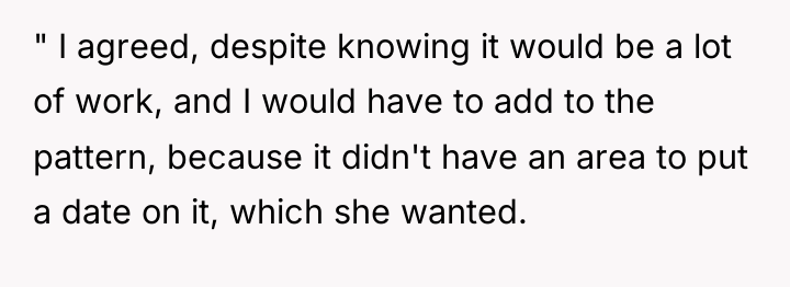 " I agreed, despite knowing it would be a lot...