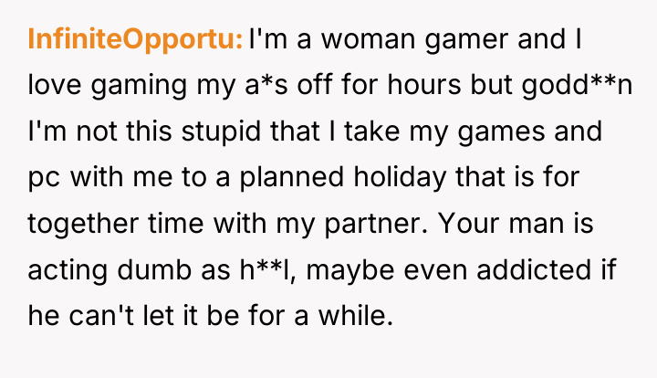 InfiniteOpportu I'm a woman gamer and I love gaming my...