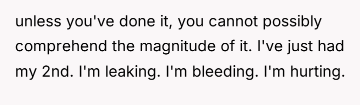 unless you've done it, you cannot possibly comprehend the magnitude...