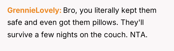 GrennieLovely Bro, you literally kept them safe and even got...