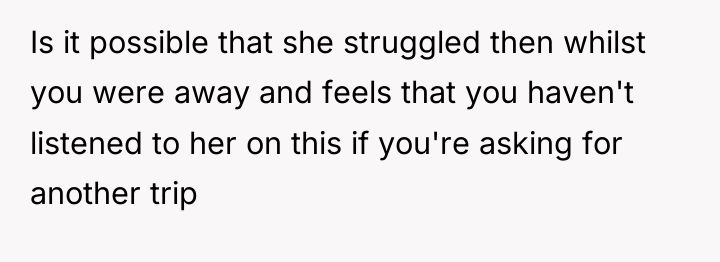 Is it possible that she struggled then whilst you were...
