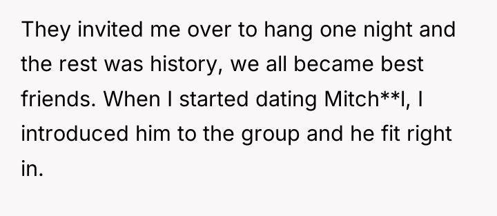 They invited me over to hang one night and the...