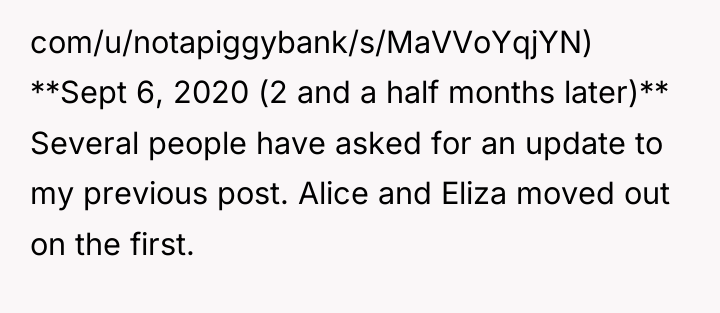 com/u/notapiggybank/s/MaVVoYqjYN) **Sept 6, 2020 (2 and a half months later)**...