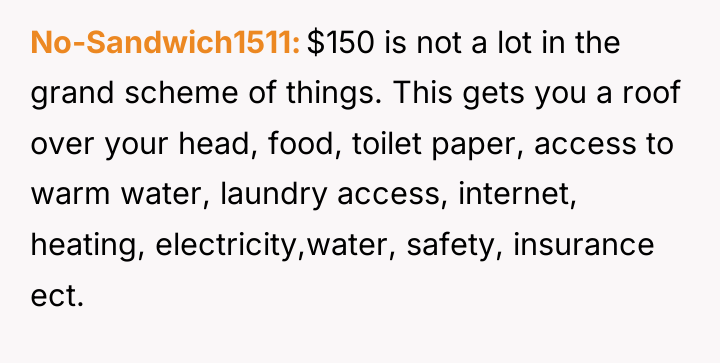 No-Sandwich1511 $150 is not a lot in the grand scheme...