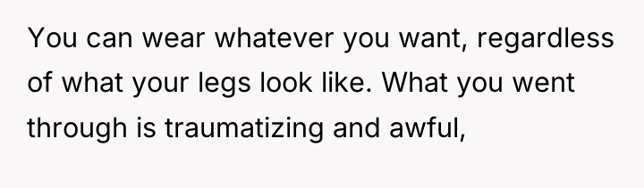 You can wear whatever you want, regardless of what your...