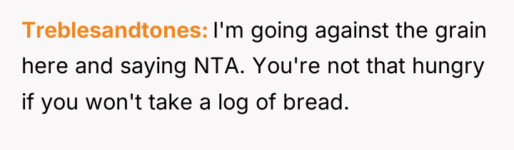 Treblesandtones I'm going against the grain here and saying NTA....