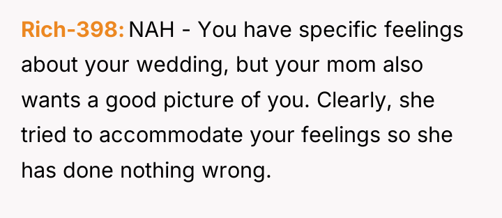 Rich-398 NAH - You have specific feelings about your wedding,...