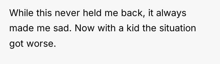 While this never held me back, it always made me...